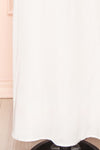 Dulcie White Maxi Dress w/ Side Cut-Outs | Boutique 1861 bottom