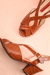 Dulcina Brown High Heel Sandals | Sandales | Boutique 1861 flat view