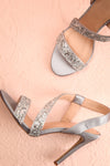 Duméril Silver Glitter Sandal Stilettos | Boutique 1861 1