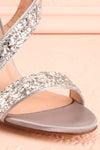 Duméril Silver Glitter Sandal Stilettos | Boutique 1861 4