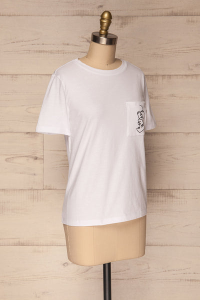 Dunblane White Short Sleeved T-Shirt | La Petite Garçonne 4