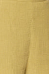 Dunedin Green High-Waisted Textured Shorts | La petite garçonne fabric