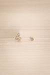 Duo Eiane 4 Asymmetrical Gold Crystal Studs | La Petite Garçonne
