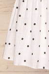 Duravel White Polka Dot Short Skirt bottom | La petite garçonne