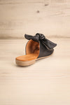 Ebelmen Black Slip-On Sandals w/ Bow | La petite garçonne back view