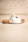 Ebelmen White Slip-On Sandals w/ Bow | La petite garçonne side view