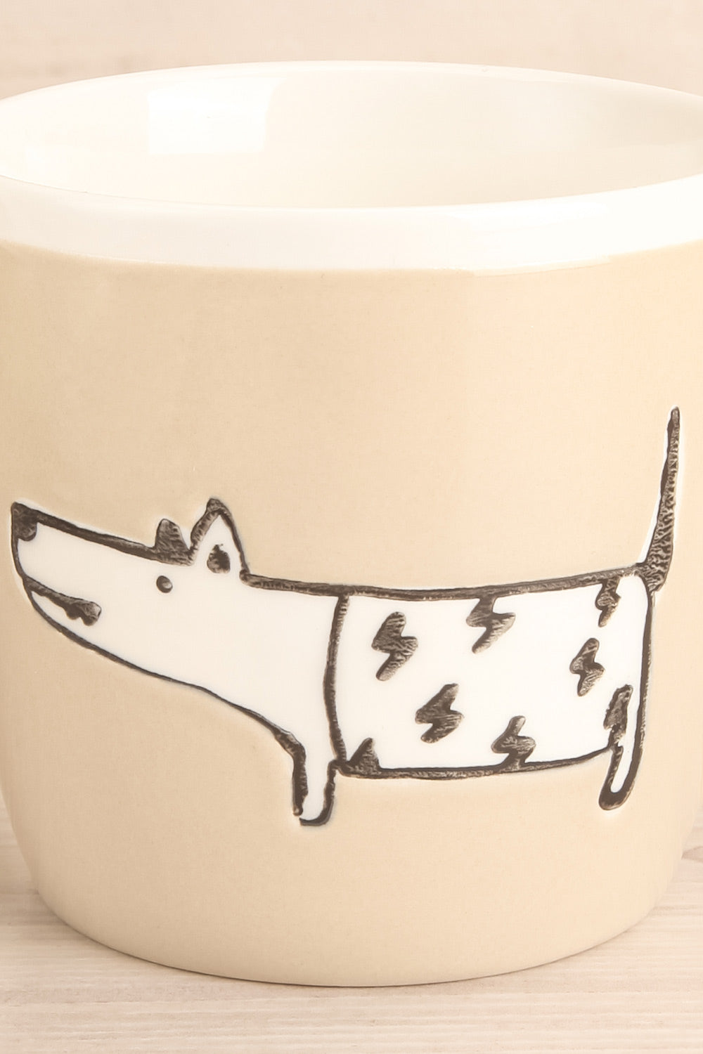 Ebru Beige Mug with Dog Print | La Petite Garçonne Chpt. 2 2