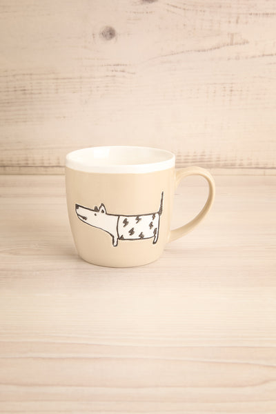 Ebru Beige Mug with Dog Print | La Petite Garçonne Chpt. 2 1