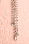 Edelmira Silver Sparkly Pendant Earrings | Boutique 1861 bottom close-up