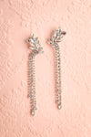 Edelmira Silver Sparkly Pendant Earrings | Boutique 1861