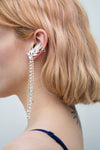 Edelmira Silver Sparkly Pendant Earrings | Boutique 1861 model