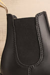 Edimbourg Vegan Black Chelsea Boots side close-up | La Petite Garçonne Chpt. 2