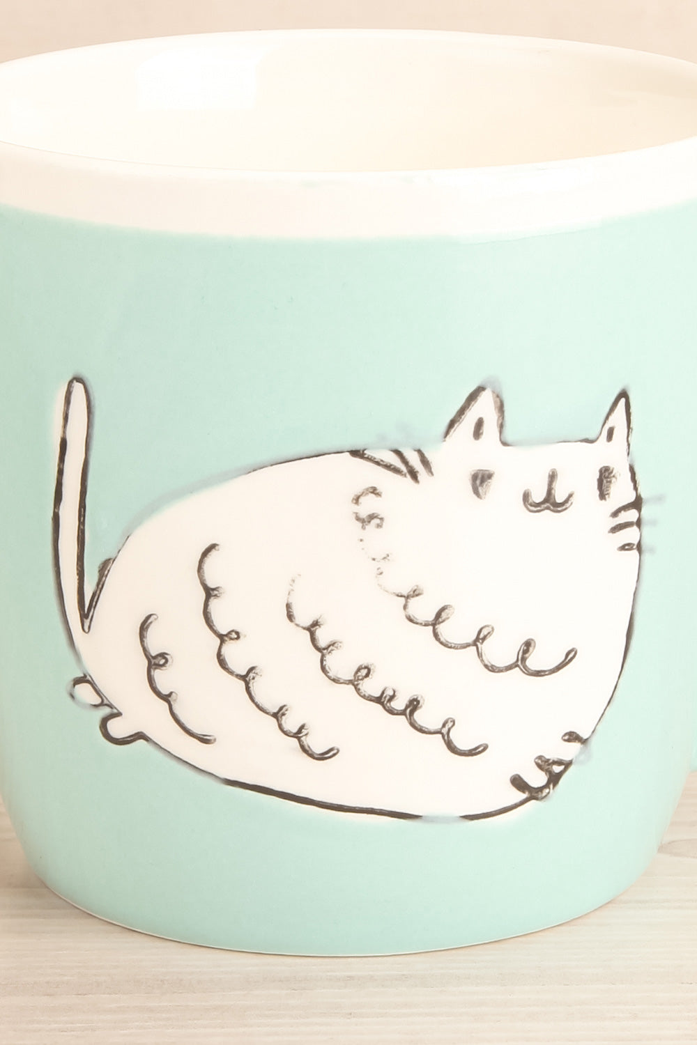 Edoy Bleu Blue Mug with Cat Print | La Petite Garçonne Chpt. 2 2