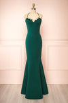 Edyth Green Mermaid Maxi Dress | Boutique 1861 front view
