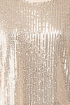 Eesha Beige Sequin Top | Haut à Paillettes fabric close up | Boutique 1861 fabric detail