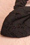 Eflyr Black | Lace Hair Scrunchie with Bow Eflyr Noir details