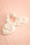 Eflyr White Lace Hair Scrunchie with Bow | Boutique 1861