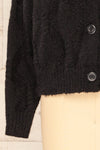 Eggje Black Button-Up Knit Cardigan | La petite garçonne bottom