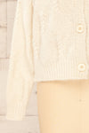 Eggje Ivory Button-Up Knit Cardigan | La petite garçonne bottom