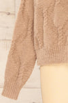 Eggje Taupe Button-Up Knit Cardigan | La petite garçonne sleeve