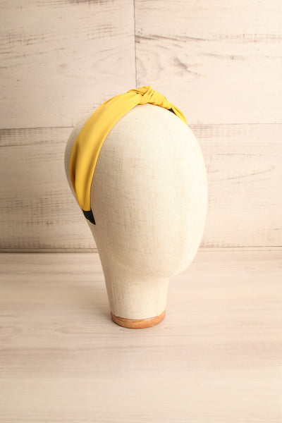 Eiddal Sunrise Yellow Knotted Fabric Headband | La Petite Garçonne 1