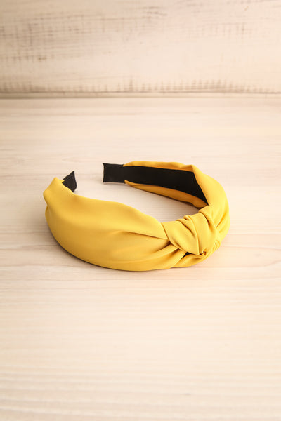 Eiddal Sunrise Yellow Knotted Fabric Headband | La Petite Garçonne 3
