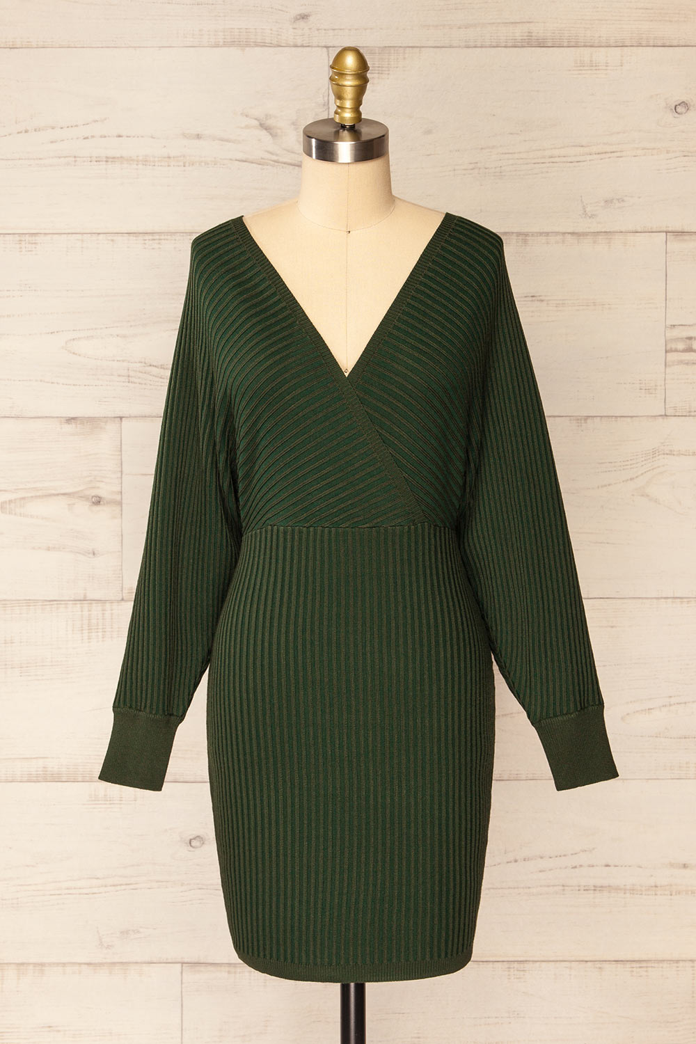 Eidkjosen Midi knitted Wrap Dress | La Petite Garçonne front view