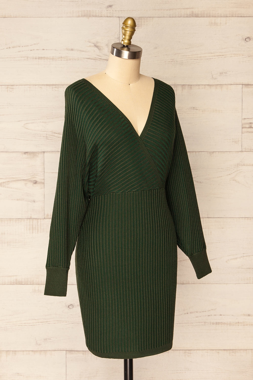 Eidkjosen Midi knitted Wrap Dress | La Petite Garçonne side view