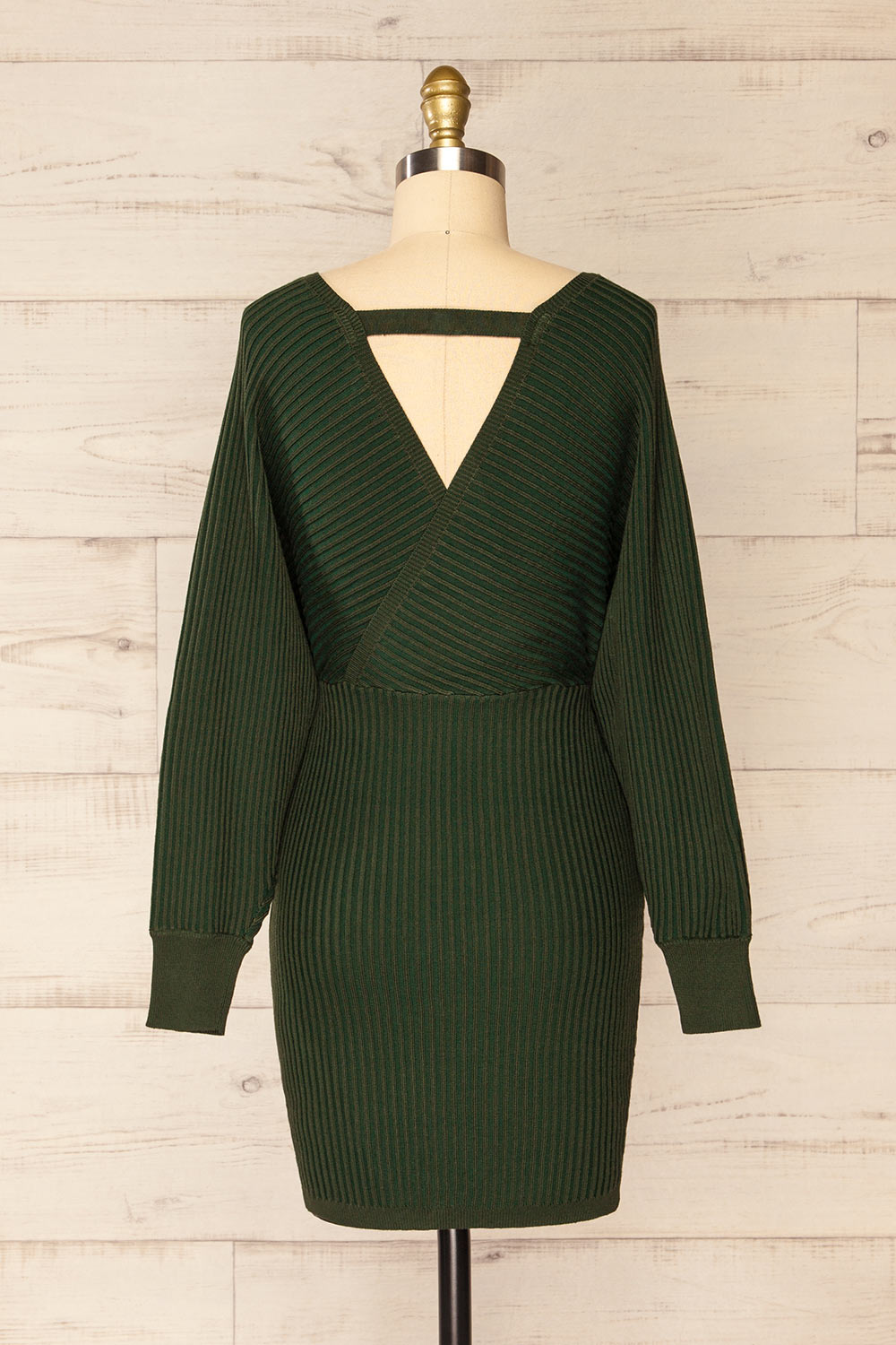 Eidkjosen Midi knitted Wrap Dress | La Petite Garçonne back view