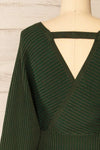 Eidkjosen Midi knitted Wrap Dress | La Petite Garçonne back close-up