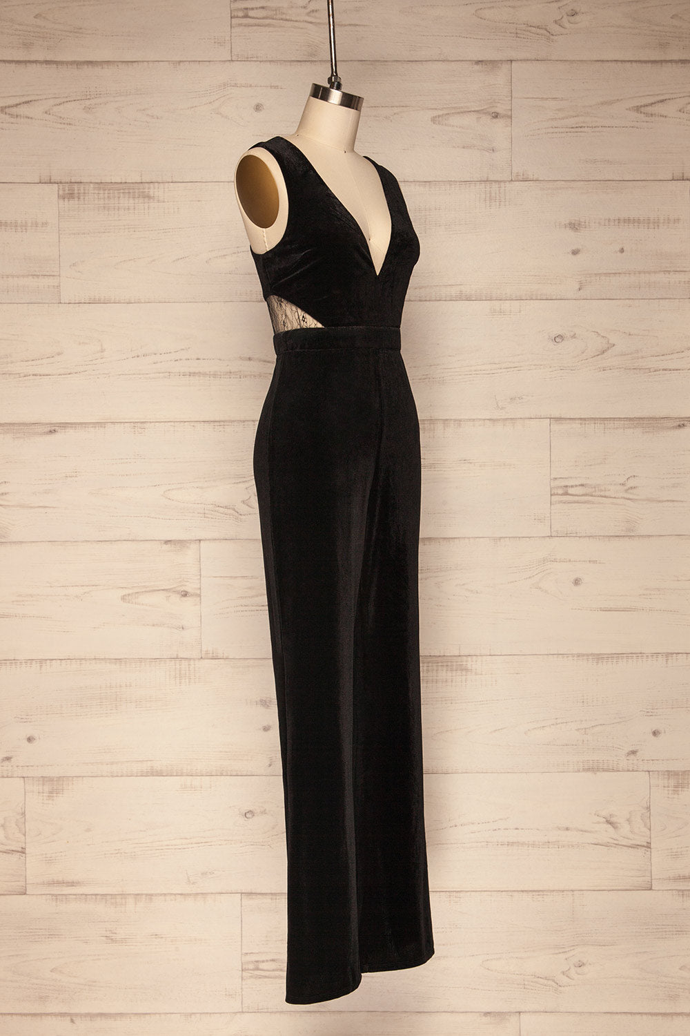 Eidsburg Black Jumpsuit | Combinaison | La Petite Garçonne side view 