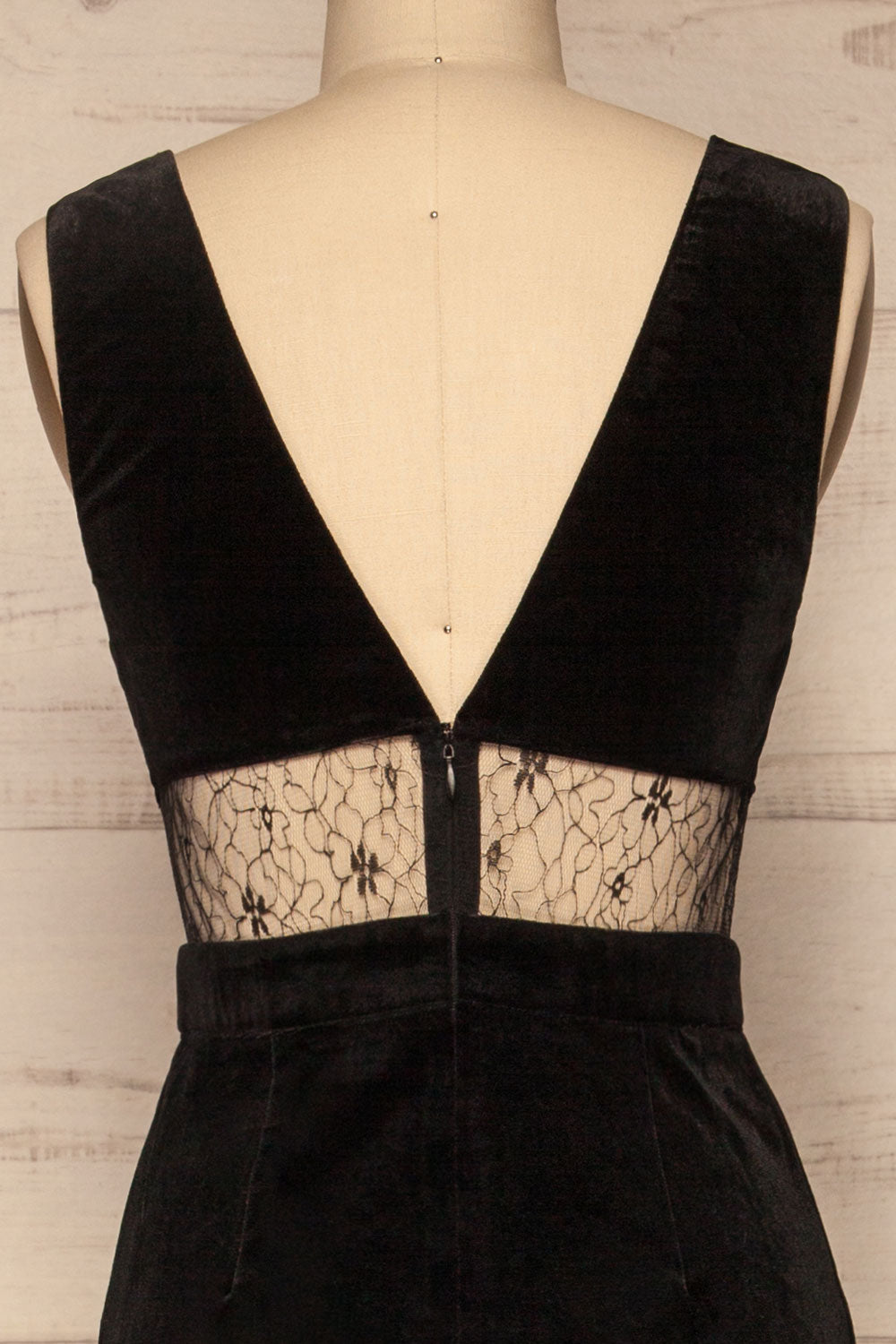 Eidsburg Black Jumpsuit | Combinaison | La Petite Garçonne back close-up