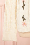 Eilionoir White Cardigan | Cardigan Blanc | Boutique 1861 sleeve close up
