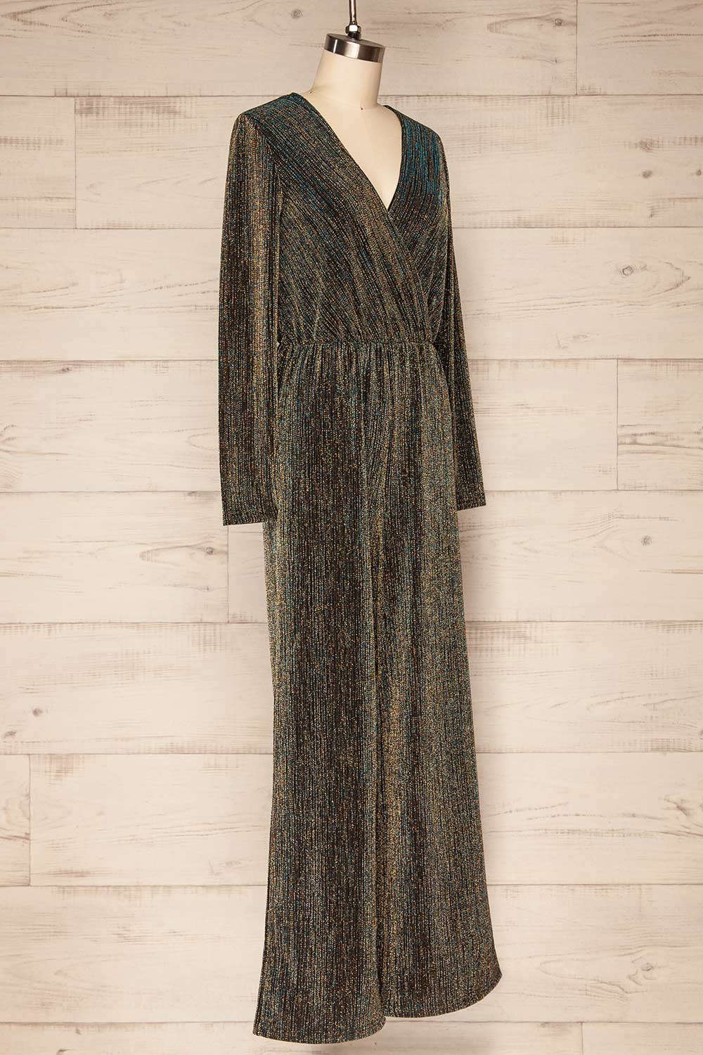 Ejido Wide-Leg Metallic Jumpsuit | La petite garçonne side view