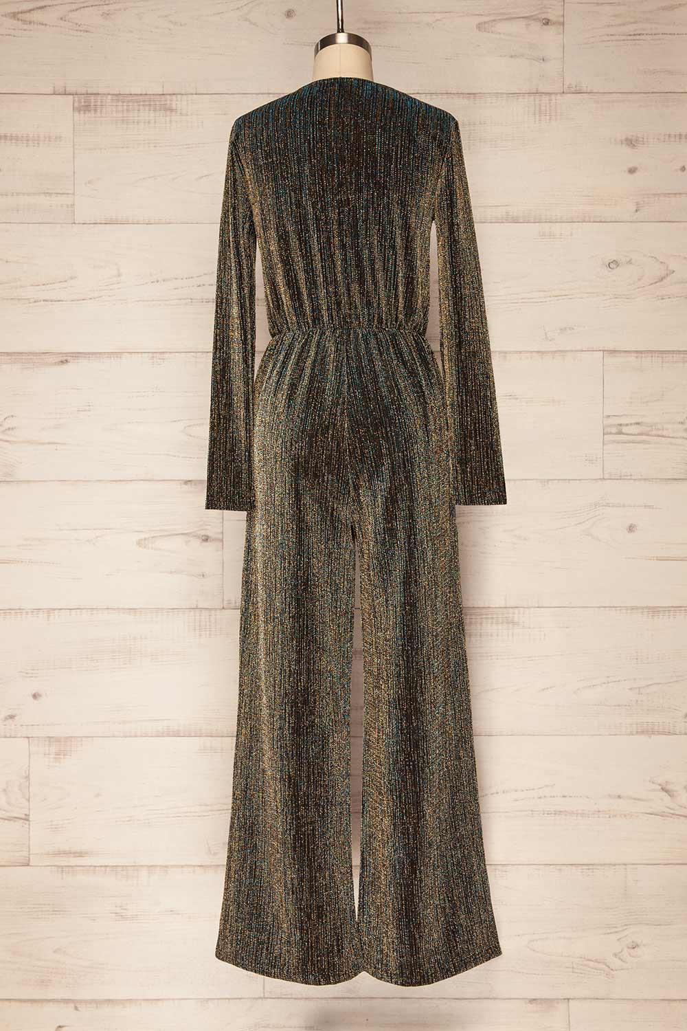 Ejido Wide-Leg Metallic Jumpsuit | La petite garçonne back view