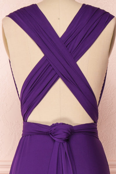 Elatia Aubergine | Purple Maxi Convertible Dress