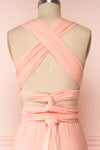 Elatia Blush Light Pink Convertible Dress back close up knot | Boudoir 1861 sixth look close-up