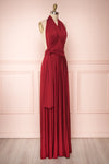 Elatia Burgundy | Maxi Convertible Dress