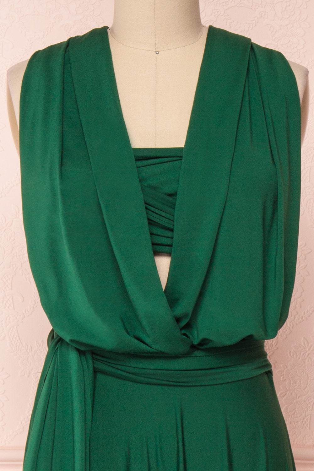 Elatia Forêt | Green Maxi Convertible Dress