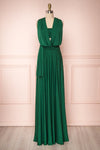 Elatia Forêt Forest Green Maxi Convertible Dress | Boudoir 1861 plus