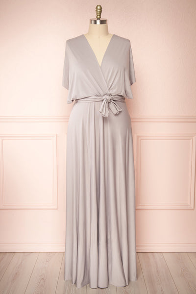 Elatia Lune Gray Convertible Infinity Dress | Boudoir 1861 front view plus