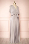Elatia Lune Gray Convertible Infinity Dress | Boudoir 1861 side view plus