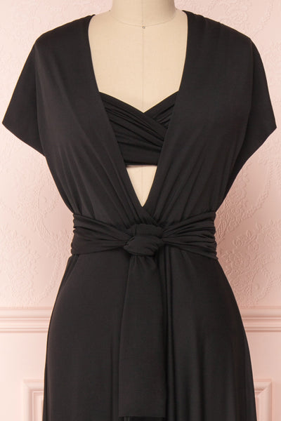 Elatia Black | Black Convertible Maxi Dress