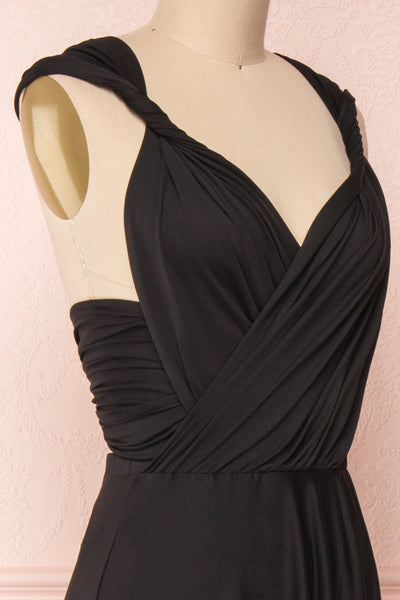Elatia Black | Black Convertible Maxi Dress