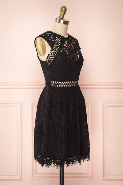 Eldemira Black Lace Party Dress | Robe de Fête | Boutique 1861 side view