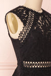 Eldemira Black Lace Party Dress | Robe de Fête | Boutique 1861 side close-up
