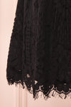 Eldemira Black Lace Party Dress | Robe de Fête | Boutique 1861 bottom close-up