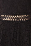 Eldemira Black Lace Party Dress | Robe de Fête | Boutique 1861 fabric detail