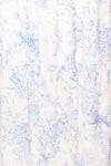 Eleionomae Floral Midi Dress w/ Square Neckline | Boutique 1861  fabric
