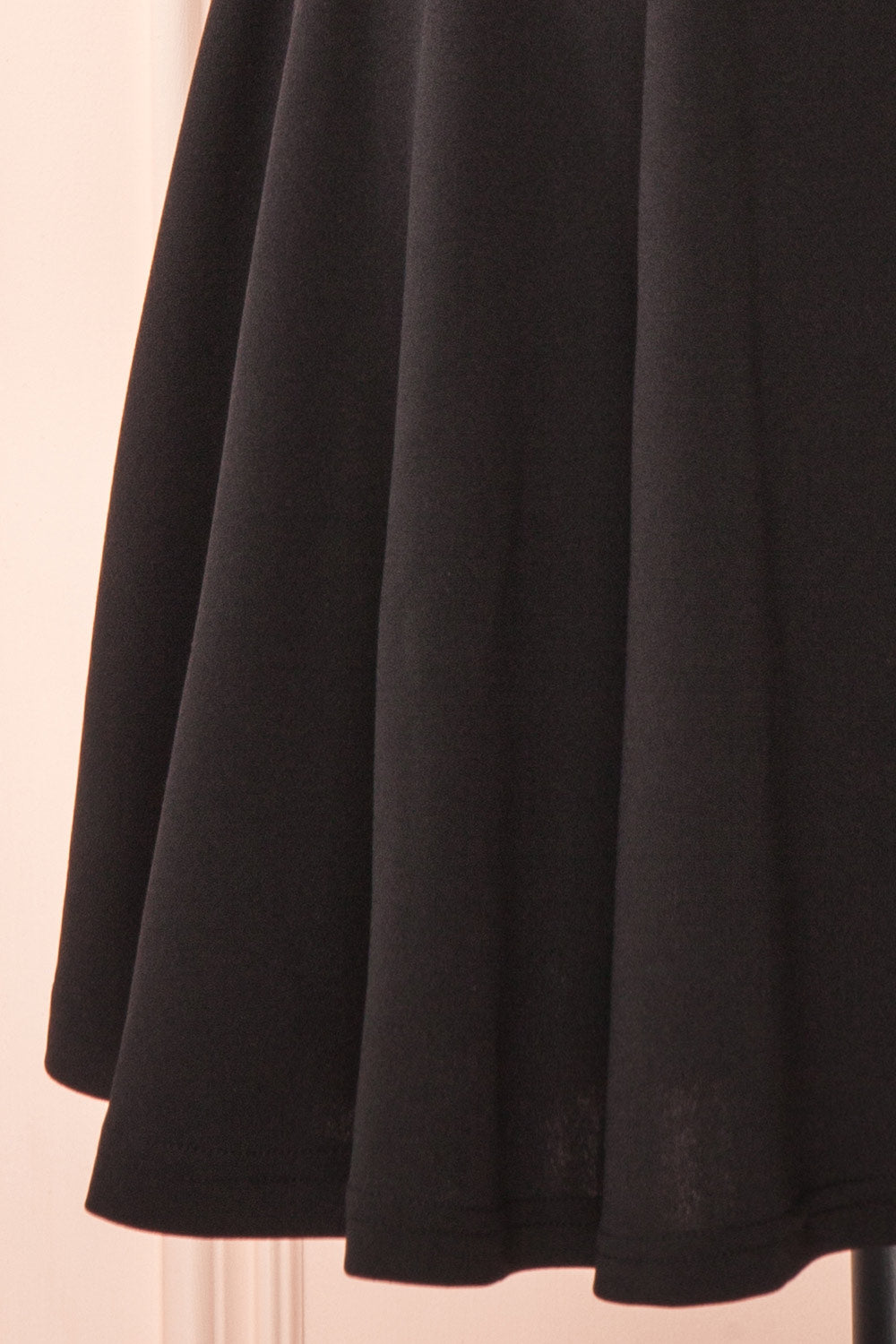 Elga Short Black Dress | Boutique 1861 bottom view